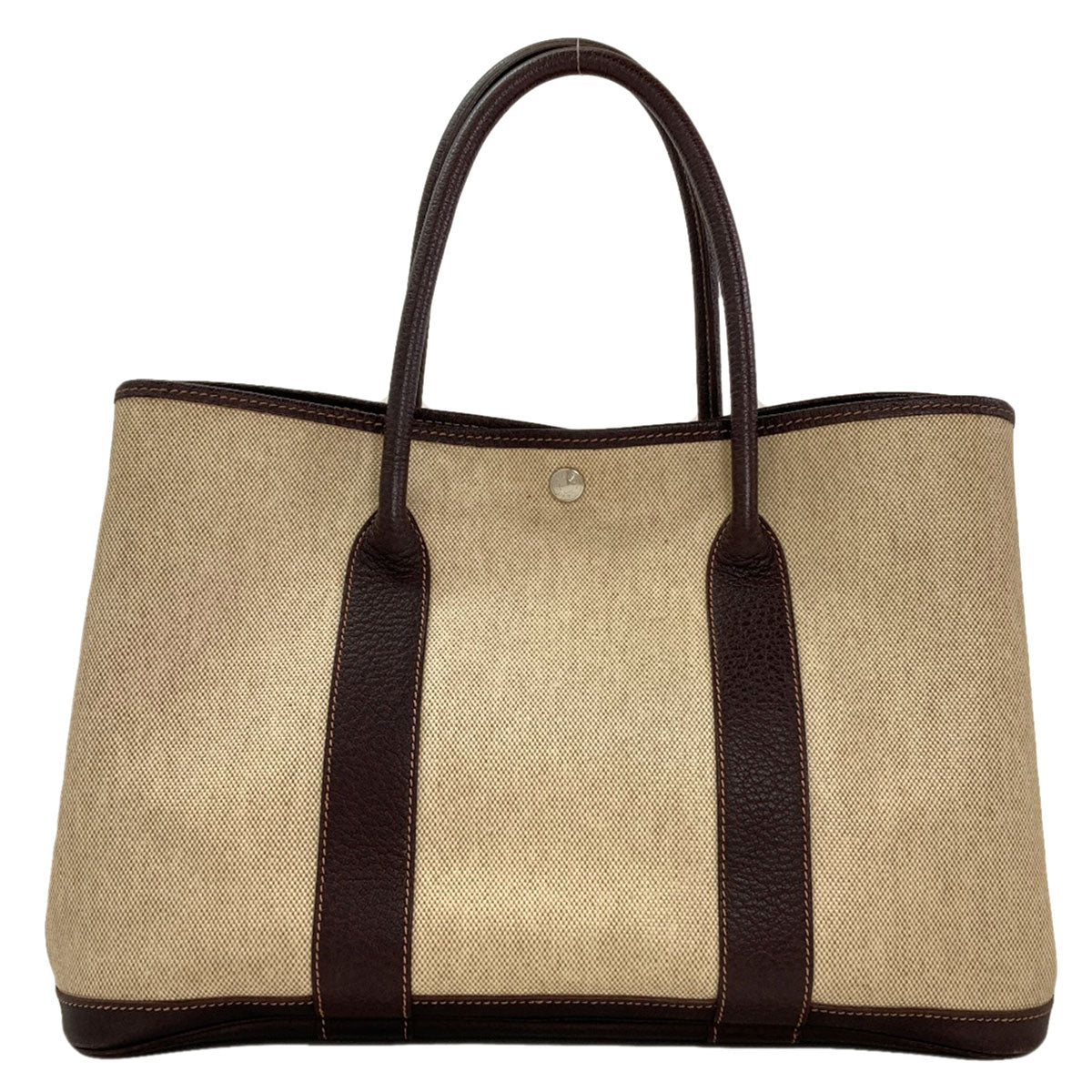 HERMES Garden Party PM Maron SilverHardware Tote Bag Tower ash Ladies [Used]