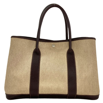 HERMES Garden Party PM Maron SilverHardware Tote Bag Tower ash Ladies [Used]