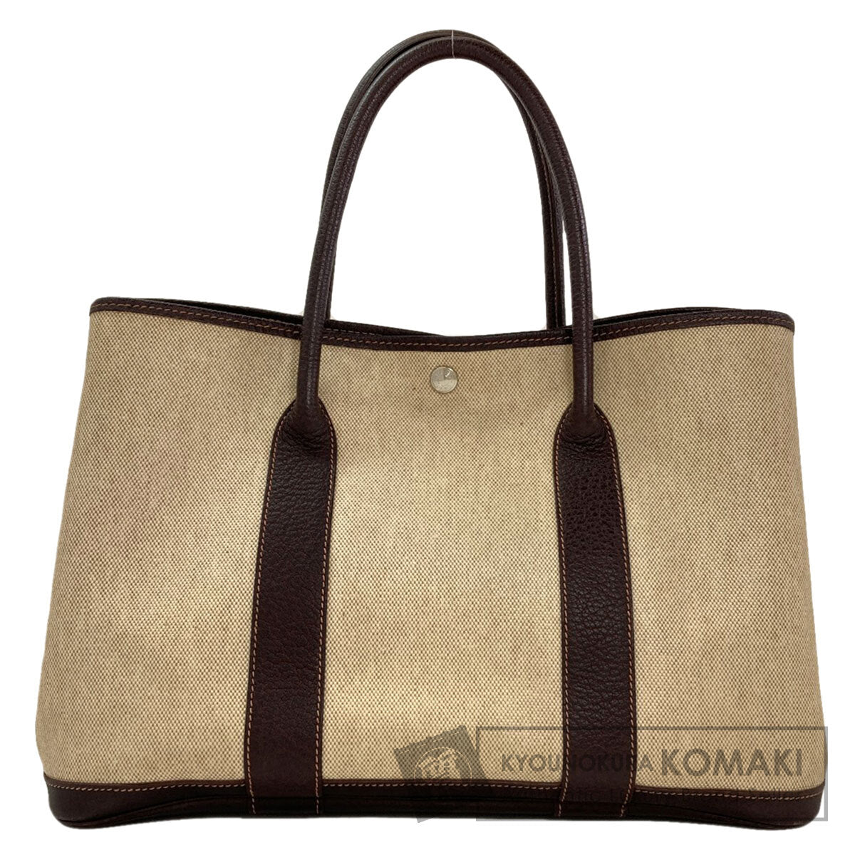 HERMES Garden Party PM Maron SilverHardware Tote Bag Tower ash Ladies [Used]