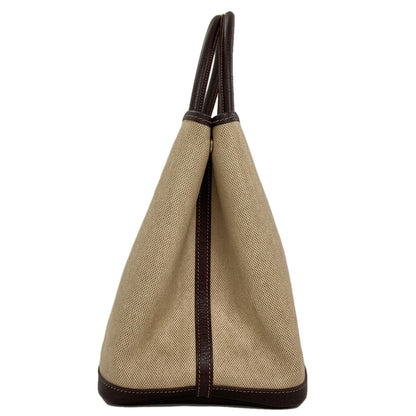 HERMES Garden Party PM Maron SilverHardware Tote Bag Tower ash Ladies [Used]