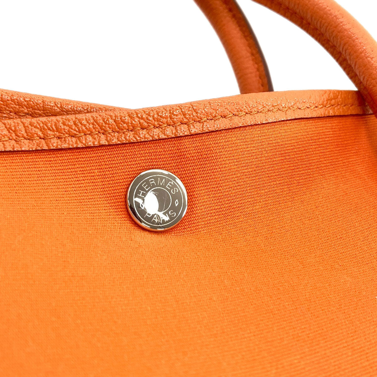 HERMES Garden Party PM Silver Hardware Handbag Towar Ladies [Used]
