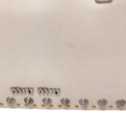 MIUMIU Studs 2WAY Handbag Calf Ladies [Used]