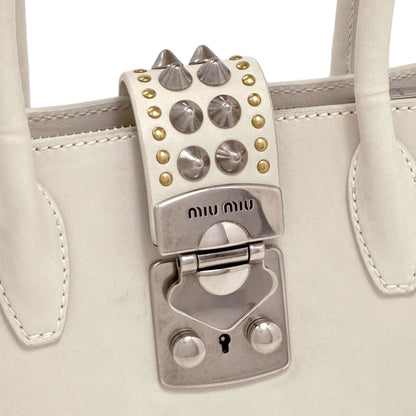 MIUMIU Studs 2WAY Handbag Calf Ladies [Used]