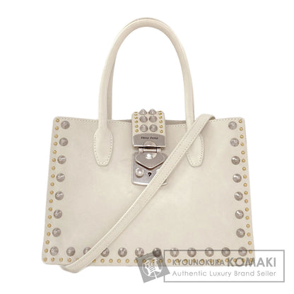 MIUMIU Studs 2WAY Handbag Calf Ladies [Used]