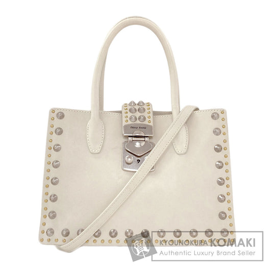 MIUMIU Studs 2WAY Handbag Calf Ladies [Used]