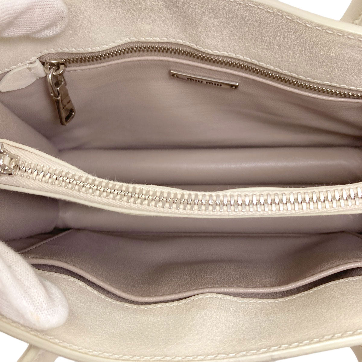 MIUMIU Studs 2WAY Handbag Calf Ladies [Used]