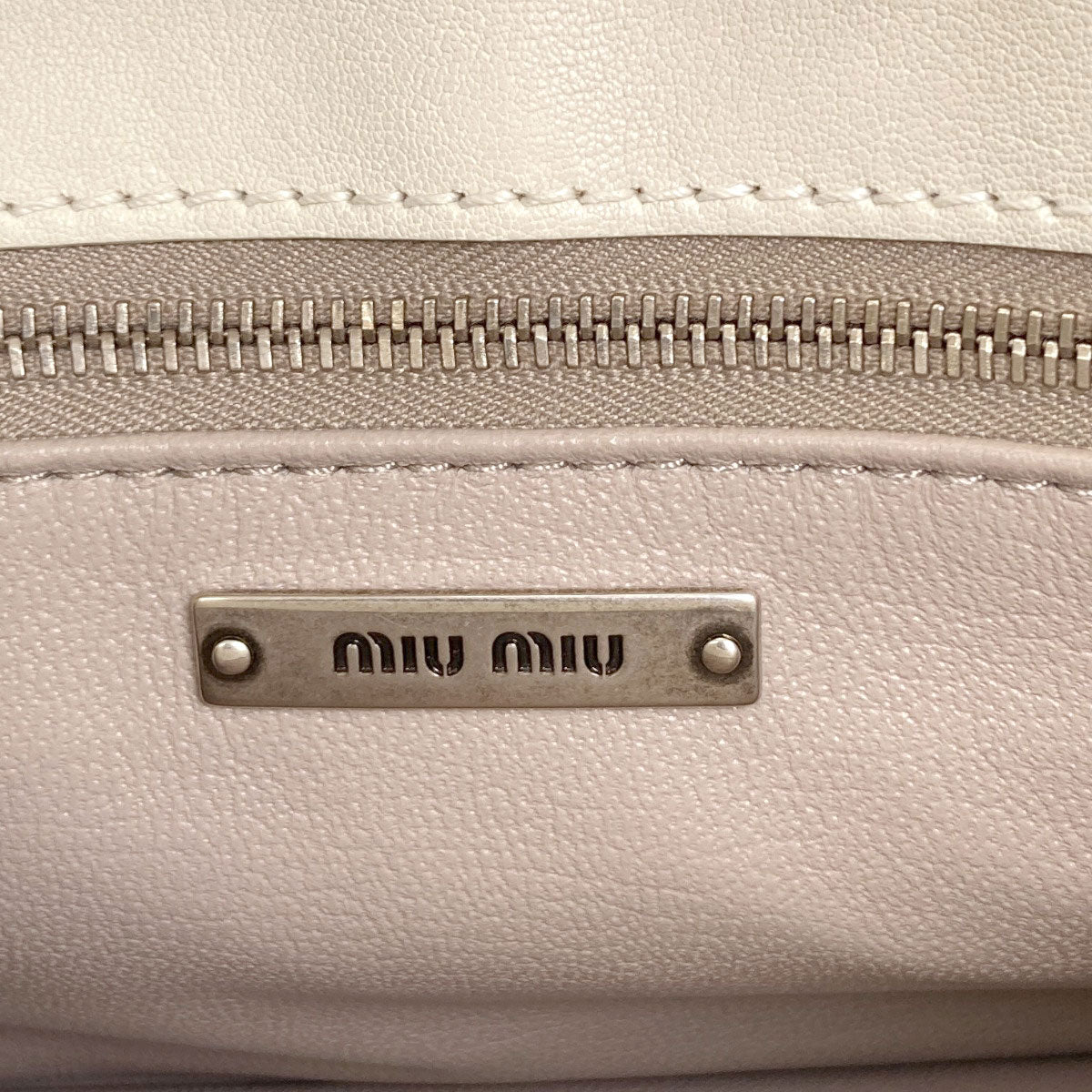 MIUMIU Studs 2WAY Handbag Calf Ladies [Used]