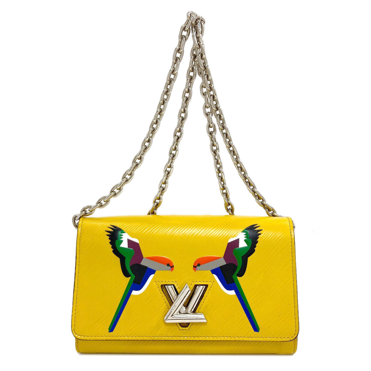 LOUIS VUITTON Twist Chain Wallet Early Bird Shoulder Bag Epi Leather Ladies [Used]