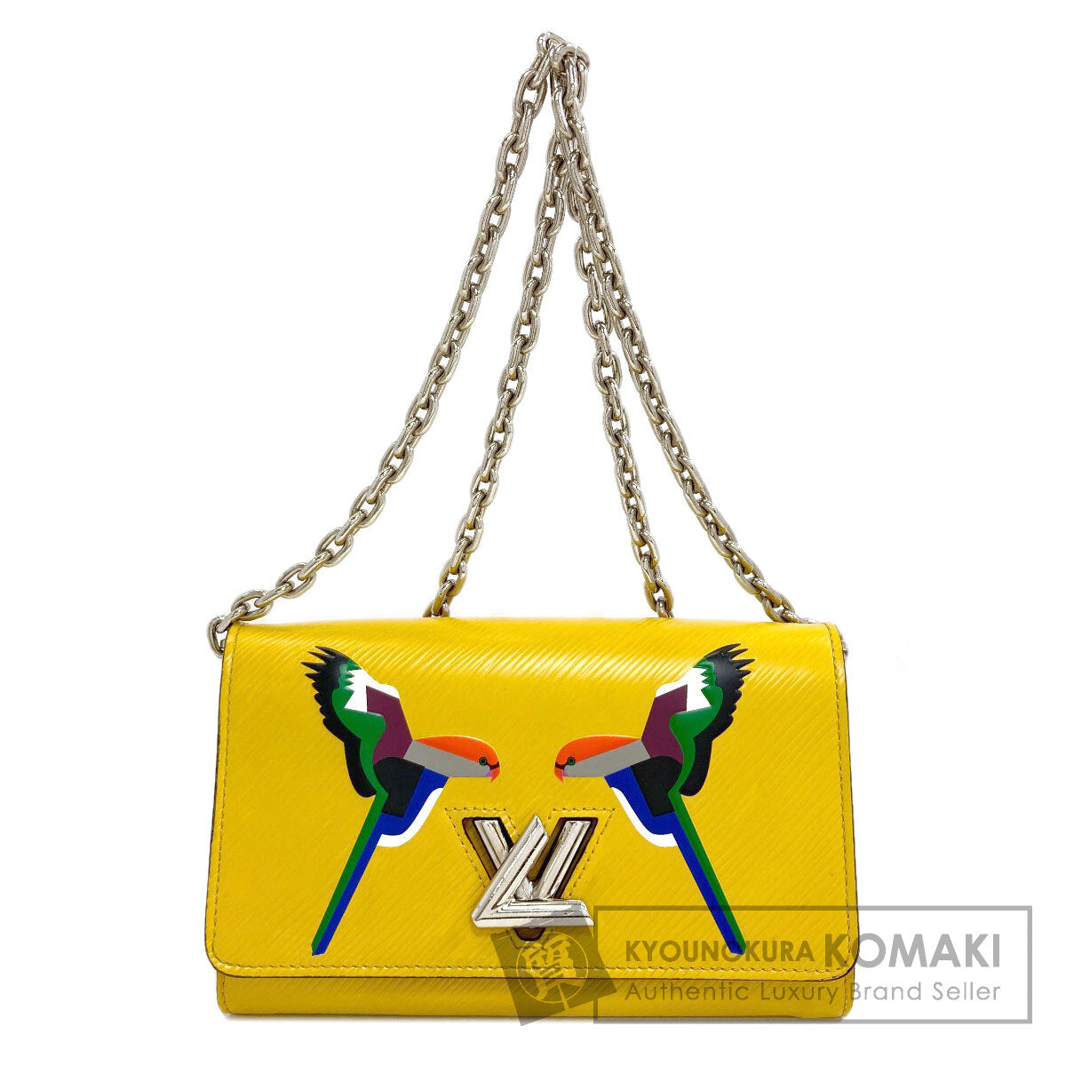 LOUIS VUITTON Twist Chain Wallet Early Bird Shoulder Bag Epi Leather Ladies [Used]