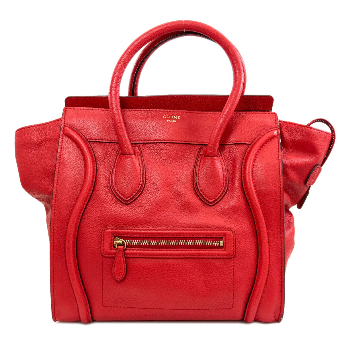 CELINE Luggage mini Handbag Calf Ladies [Used]