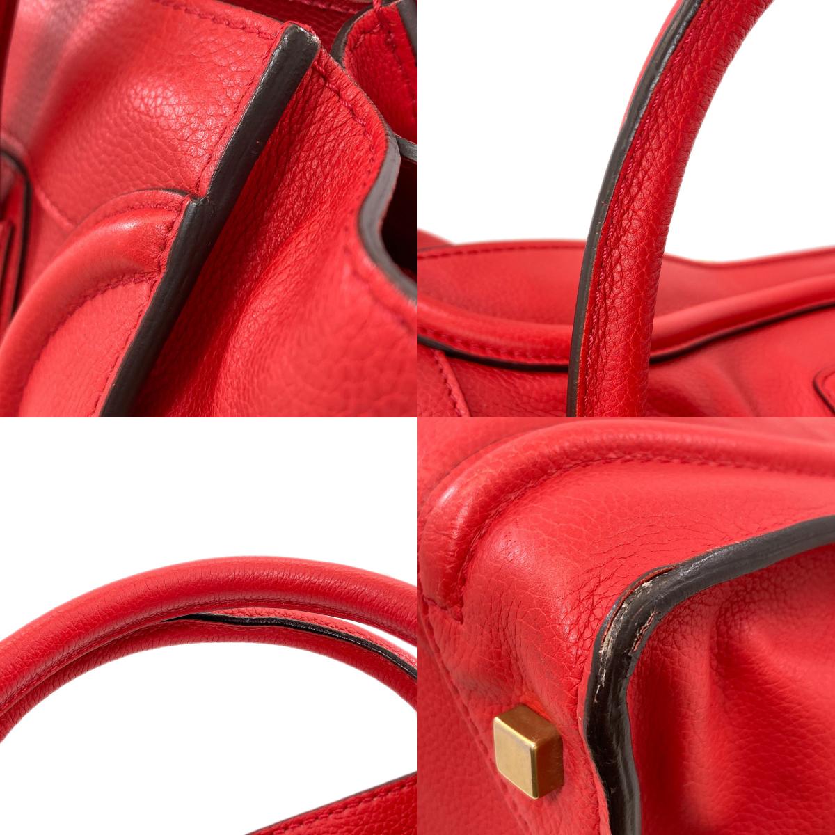 CELINE Luggage mini Handbag Calf Ladies [Used]