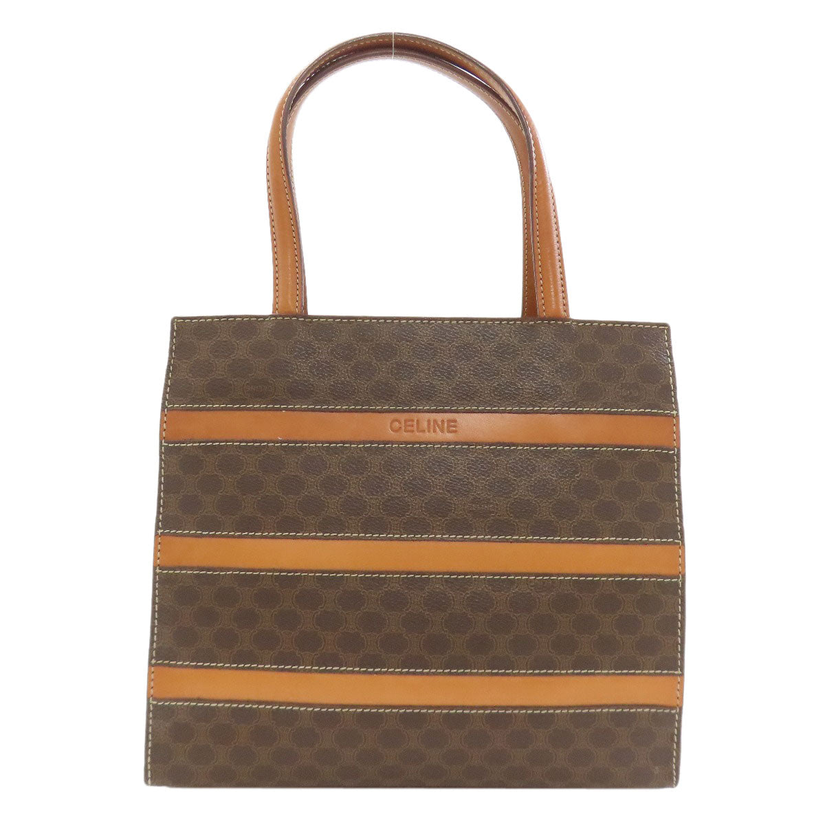 CELINE Macadam pattern Handbag PVC Ladies [Used]