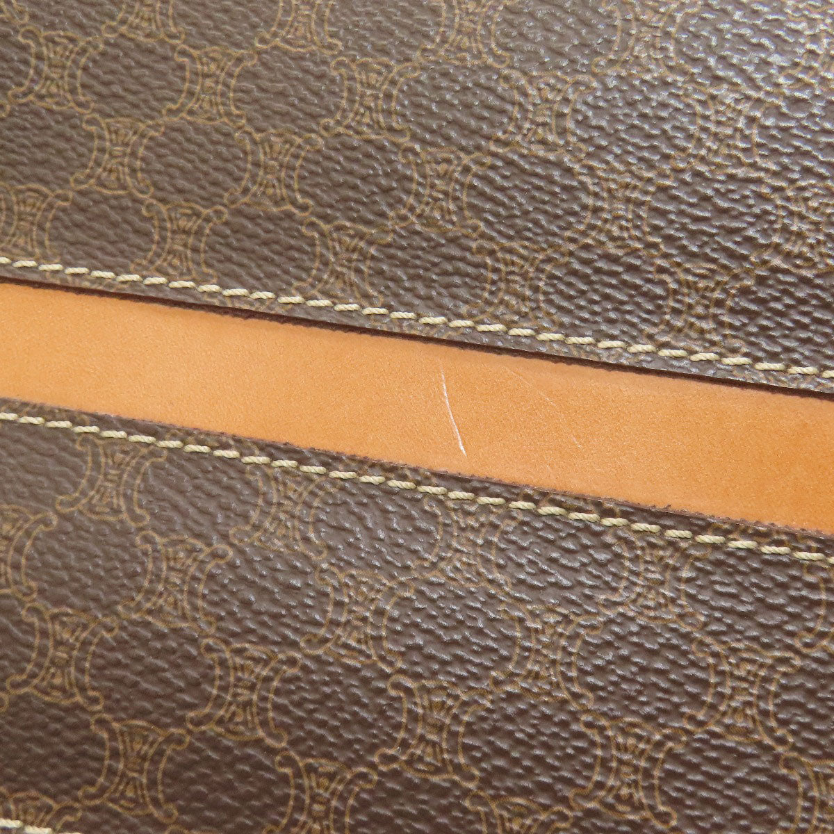CELINE Macadam pattern Handbag PVC Ladies [Used]