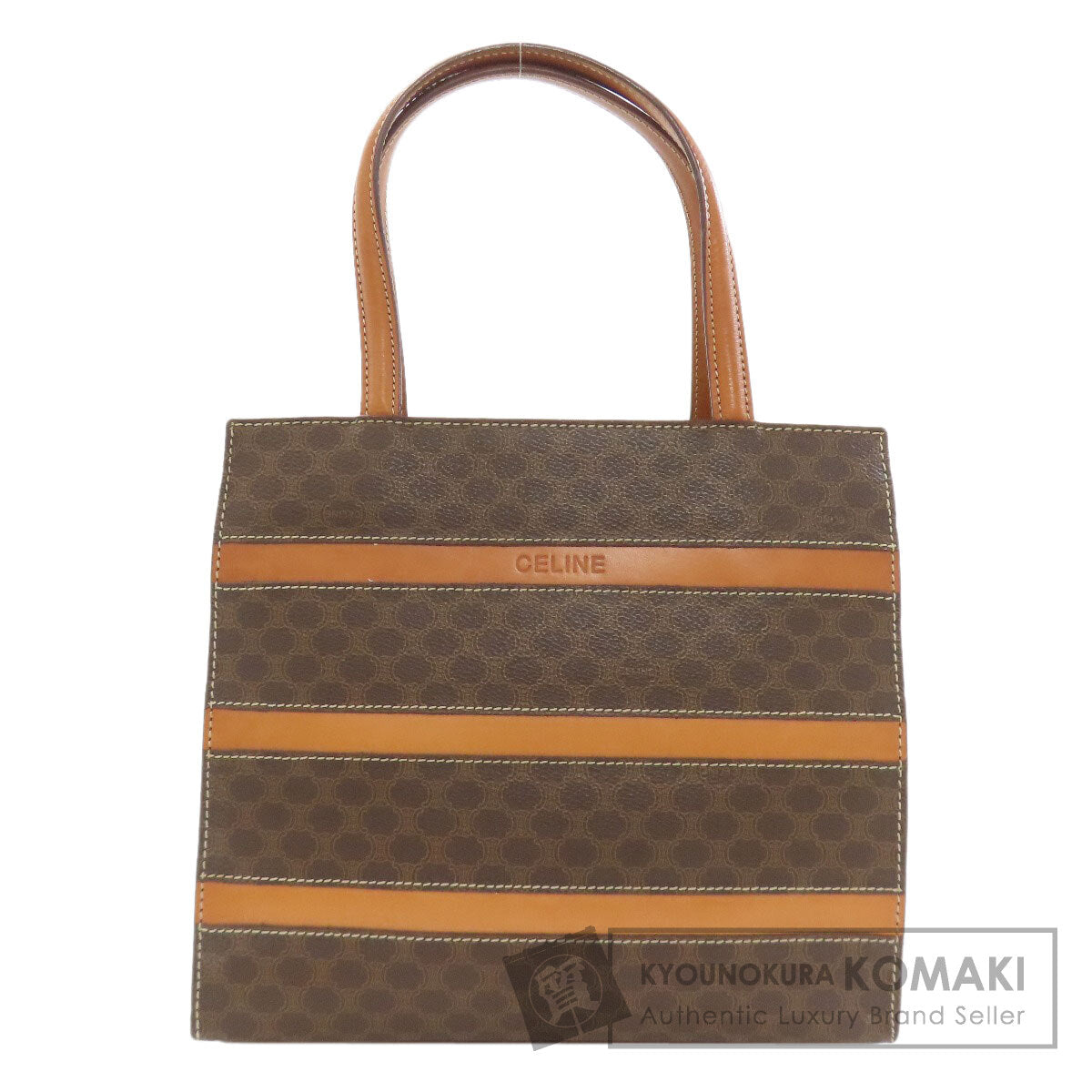 CELINE Macadam pattern Handbag PVC Ladies [Used]