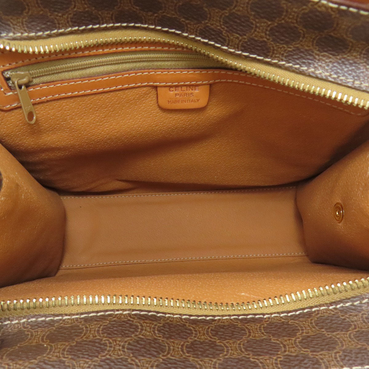 CELINE Macadam pattern Handbag PVC Ladies [Used]