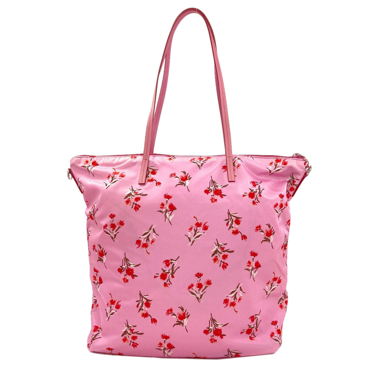 PRADA Flower motif 2WAY Handbag Nylon Ladies [Used]