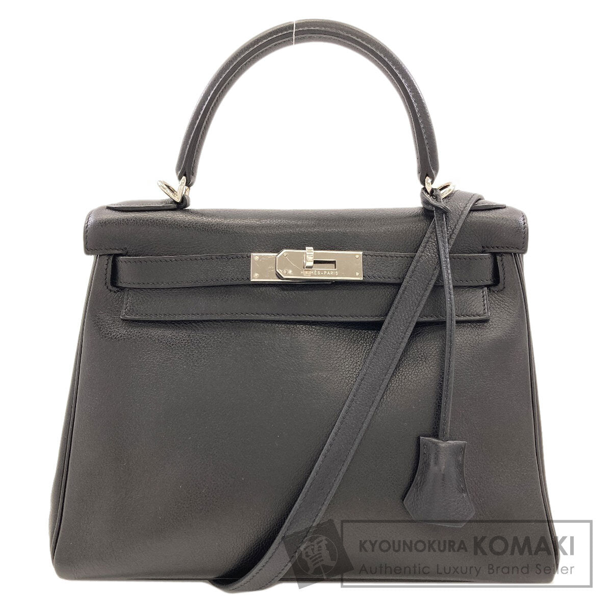 HERMES Kelly 28 Inner Stitch SilverHardware Handbag Epsom Ladies [Used]