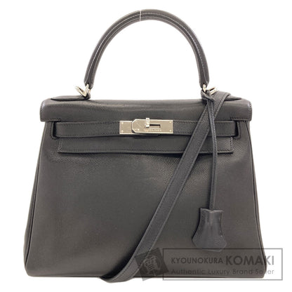 HERMES Kelly 28 Inner Stitch SilverHardware Handbag Epsom Ladies [Used]