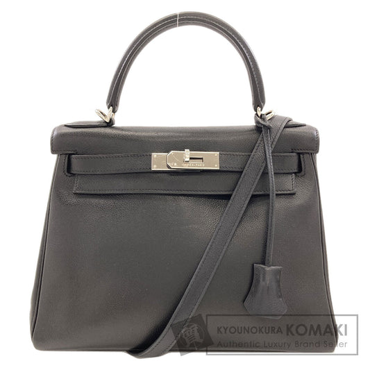 HERMES Kelly 28 Inner Stitch SilverHardware Handbag Epsom Ladies [Used]
