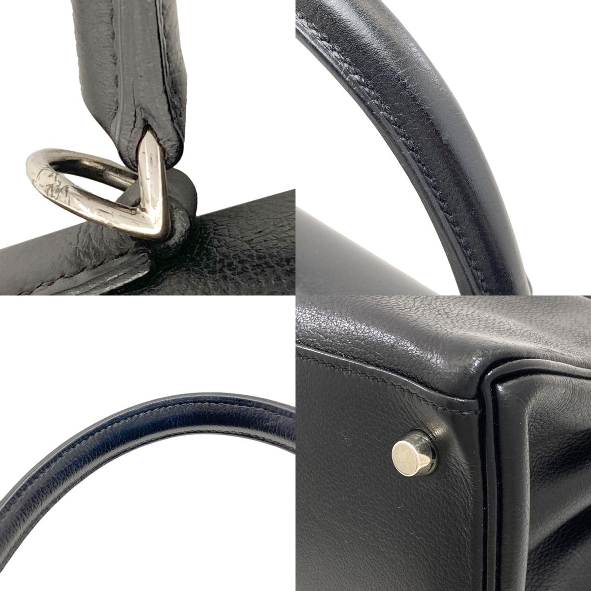 HERMES Kelly 28 Inner Stitch SilverHardware Handbag Epsom Ladies [Used]