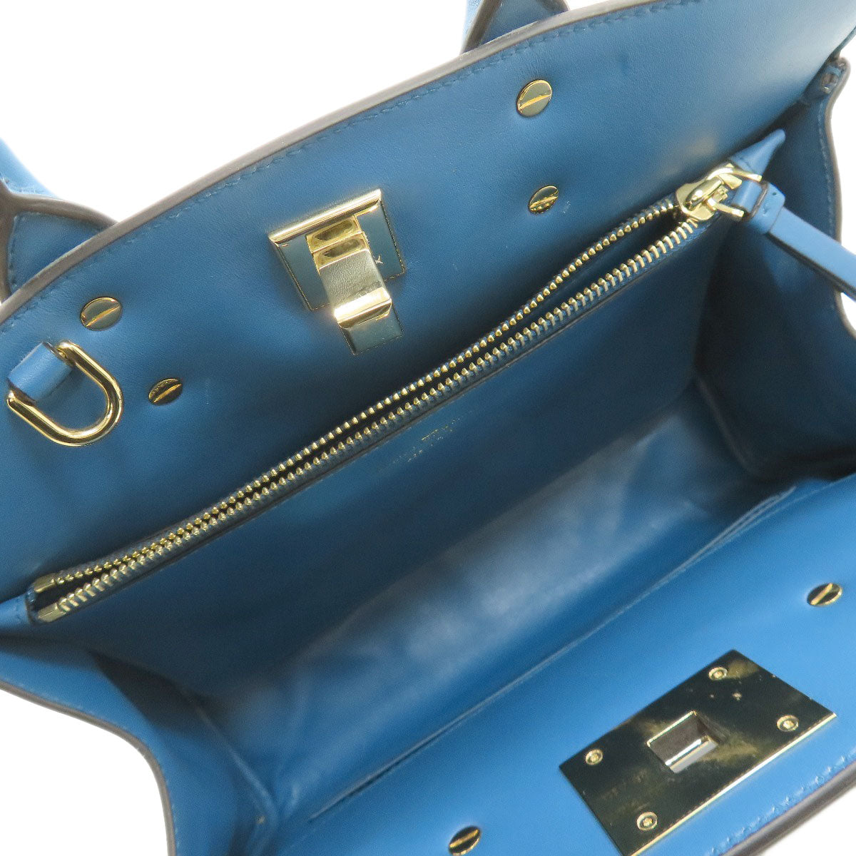 Salvatore Ferragamo GanciniHardware 2WAY Handbag Leather Ladies [Used]