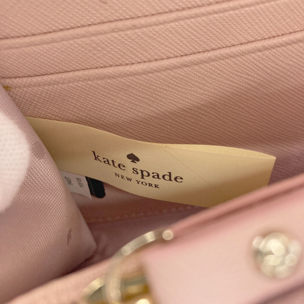 kate spade Heart Chain Wallet Long wallet (with coin pocket) Leather Ladies [Used]