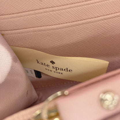 kate spade Heart Chain Wallet Long wallet (with coin pocket) Leather Ladies [Used]