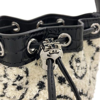 Tory Burch Boucle Mini Bucket 2WAY Handbag pile Ladies [Used]