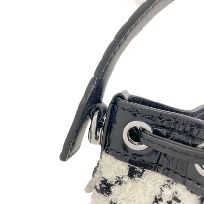 Tory Burch Boucle Mini Bucket 2WAY Handbag pile Ladies [Used]