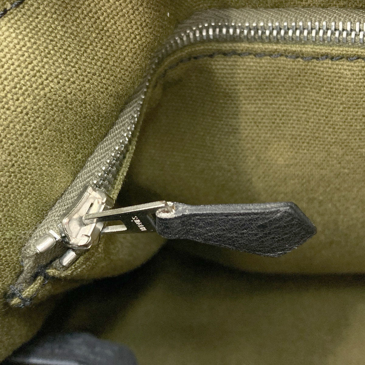 HERMES suck fool toeMM Handbag Canvas Ladies [Used]