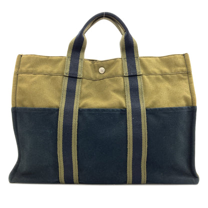 HERMES suck fool toeMM Handbag Canvas Ladies [Used]
