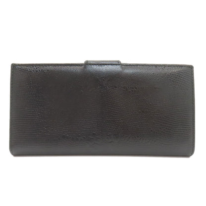 Salvatore Ferragamo Gancini Hardware motif Long wallet (with coin pocket) Leather Ladies [Used]