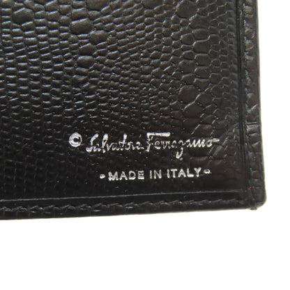 Salvatore Ferragamo Gancini Hardware motif Long wallet (with coin pocket) Leather Ladies [Used]