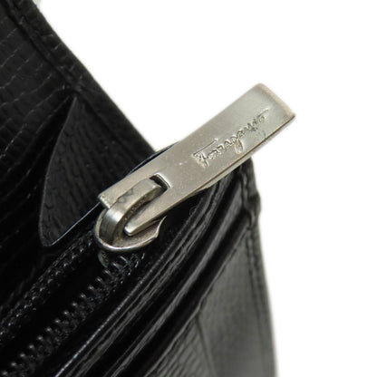 Salvatore Ferragamo Gancini Hardware motif Long wallet (with coin pocket) Leather Ladies [Used]