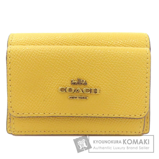 COACH 85027 Compact wallet Tri-fold wallet (with Coin Pocket) Leather Ladies [Used]