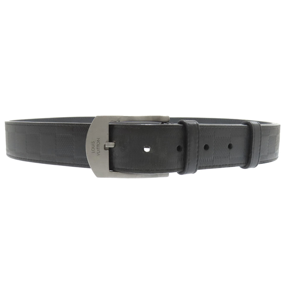 LOUIS VUITTON Saintur belt Damier Anfini mens [Used]