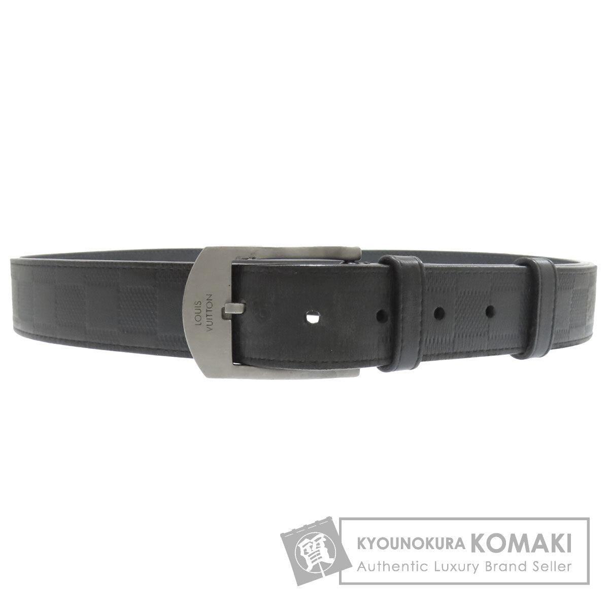LOUIS VUITTON Saintur belt Damier Anfini mens [Used]