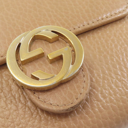 GUCCI 615525 Interlocking G outlet Bifold Wallet with Coin Pocket Leather Ladies [Used]