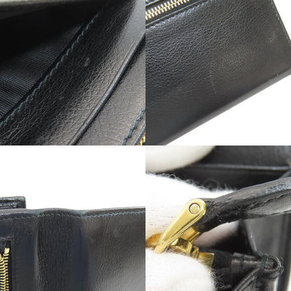 PRADA 1MH132 Triangle Long wallet (with coin pocket) Calf Ladies [Used]
