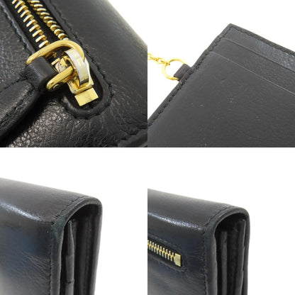 PRADA 1MH132 Triangle Long wallet (with coin pocket) Calf Ladies [Used]