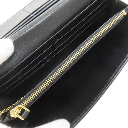 PRADA 1MH132 Triangle Long wallet (with coin pocket) Calf Ladies [Used]