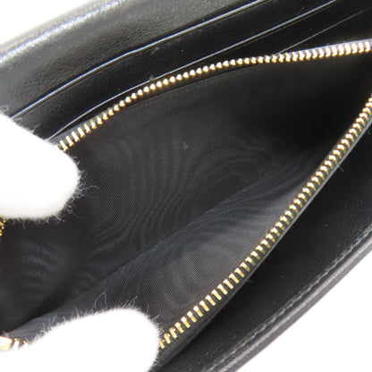 PRADA 1MH132 Triangle Long wallet (with coin pocket) Calf Ladies [Used]