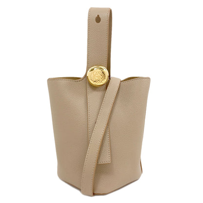 LOEWE Pebble Bucket Mini 2WAY Handbag Calf Ladies [Used]