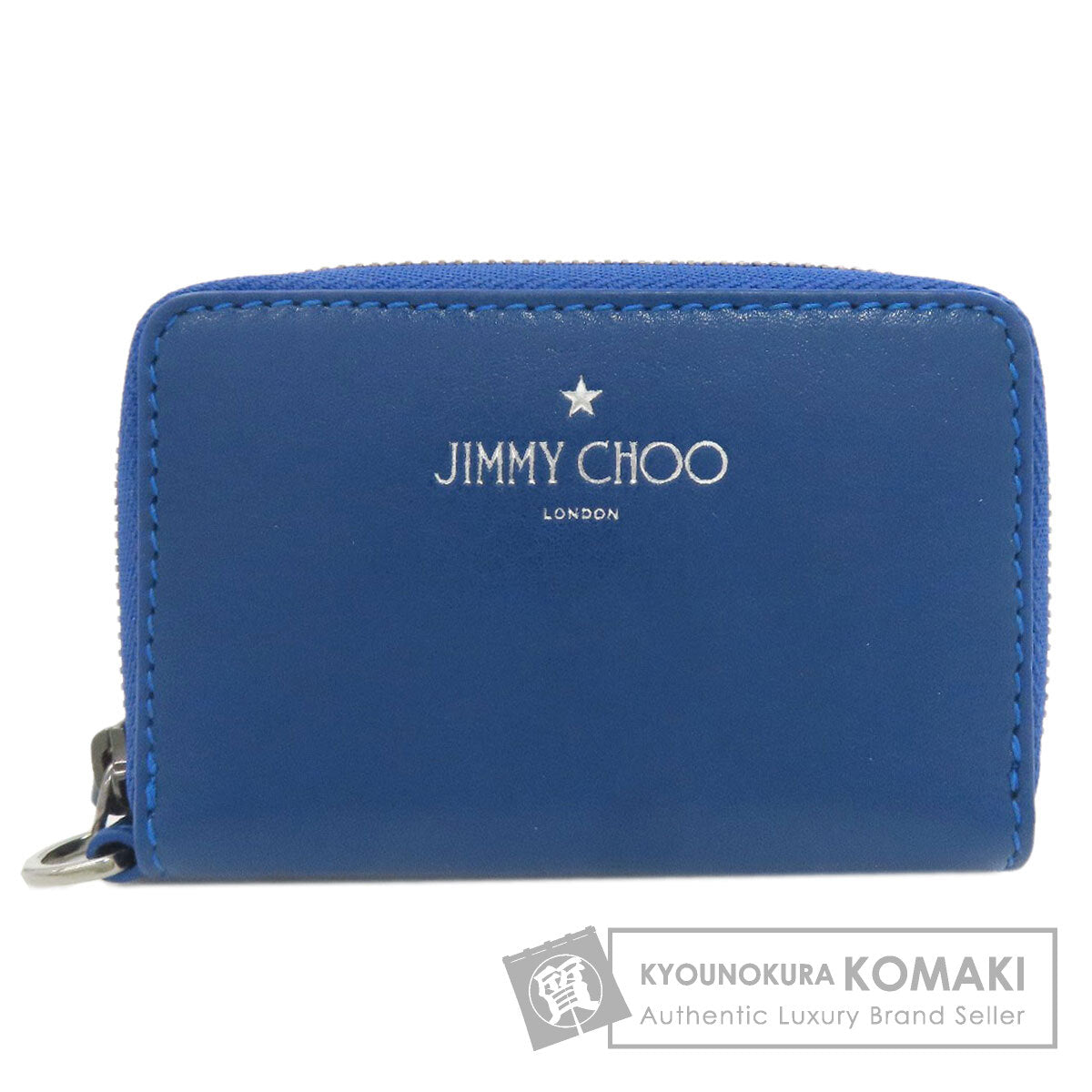 Jimmy Choo logo coin purse Leather Ladies [Used]