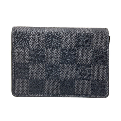 LOUIS VUITTON M63338 Anne Vert Cult De Visit Business Card Holder Card Case Damier canvas mens [Used]