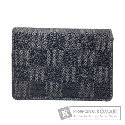 LOUIS VUITTON M63338 Anne Vert Cult De Visit Business Card Holder Card Case Damier canvas mens [Used]