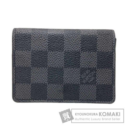 LOUIS VUITTON M63338 Anne Vert Cult De Visit Business Card Holder Card Case Damier canvas mens [Used]
