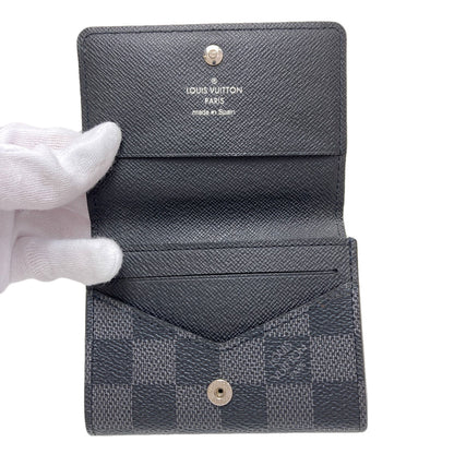 LOUIS VUITTON M63338 Anne Vert Cult De Visit Business Card Holder Card Case Damier canvas mens [Used]