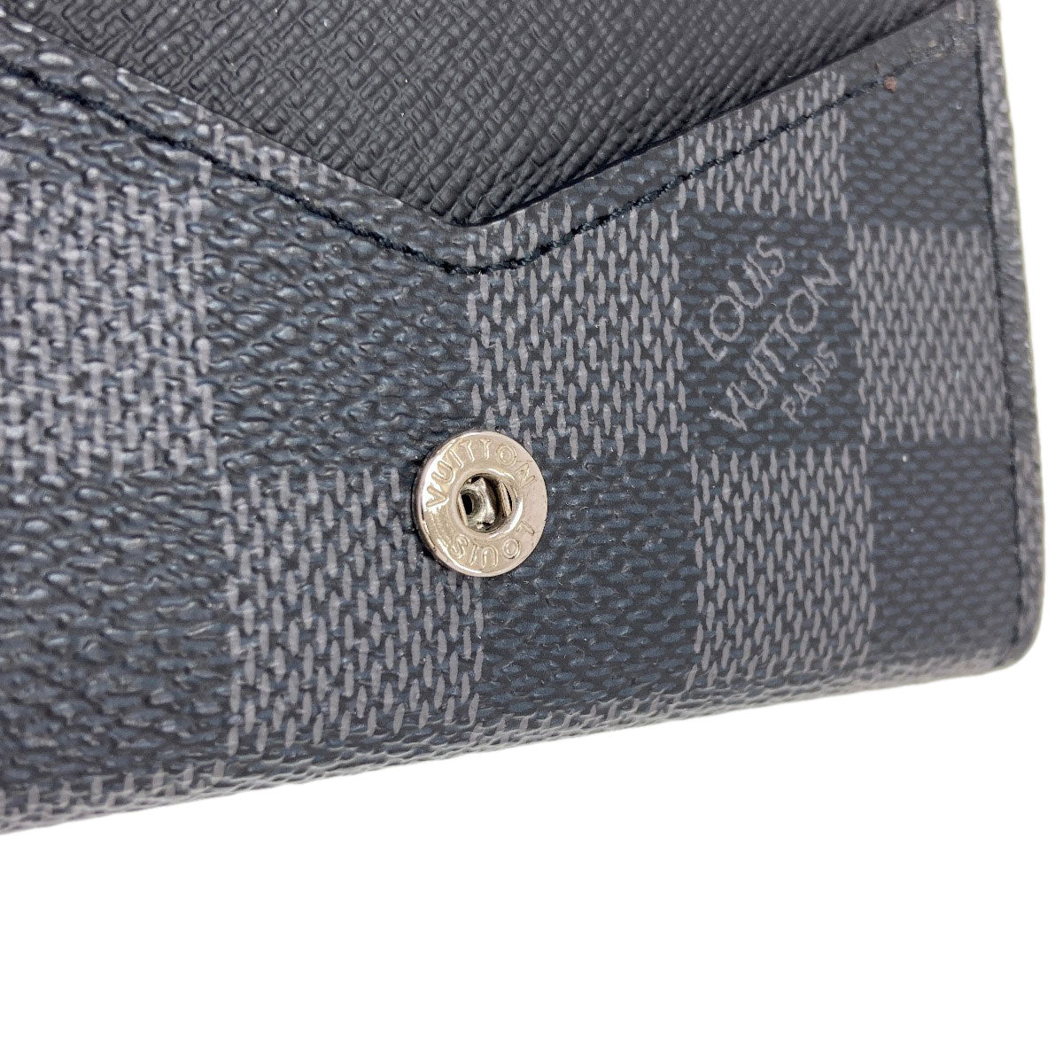 LOUIS VUITTON M63338 Anne Vert Cult De Visit Business Card Holder Card Case Damier canvas mens [Used]