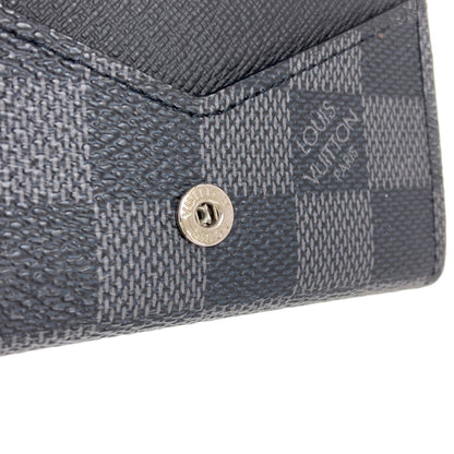 LOUIS VUITTON M63338 Anne Vert Cult De Visit Business Card Holder Card Case Damier canvas mens [Used]